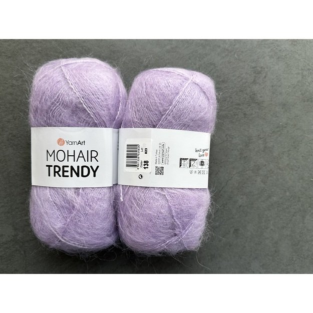 MOHAIR TRENDY YarnArt- 50% mohair, 50% acrylic, 100gr/ 220m, Nr 138