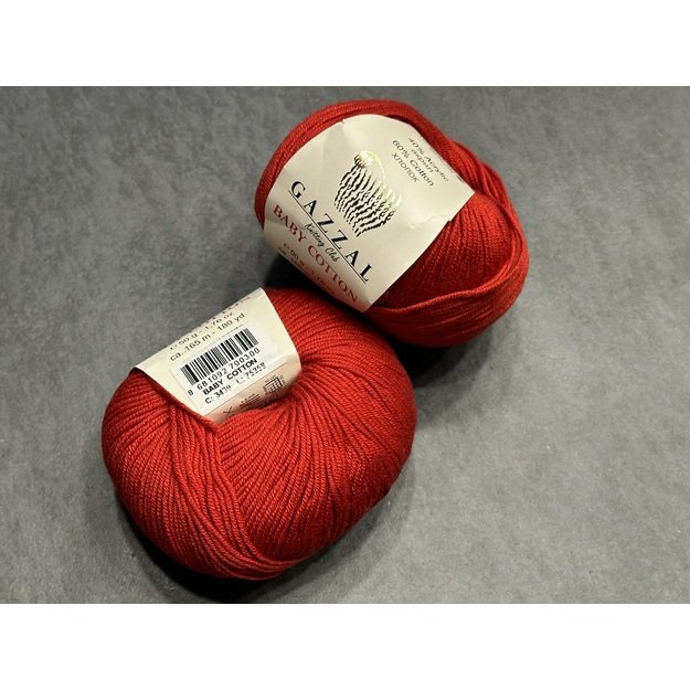 BABY COTTON Gazzal- 60% cotton, 40% acrylic, 50gr/ 165m, Nr 3439