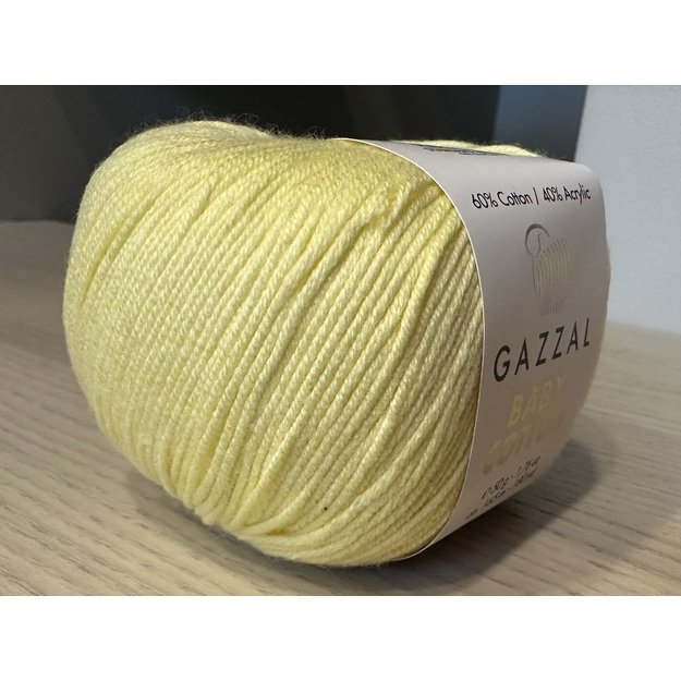 BABY COTTON Gazzal- 60% cotton, 40% acrylic, 50gr/ 165m, Nr 3413