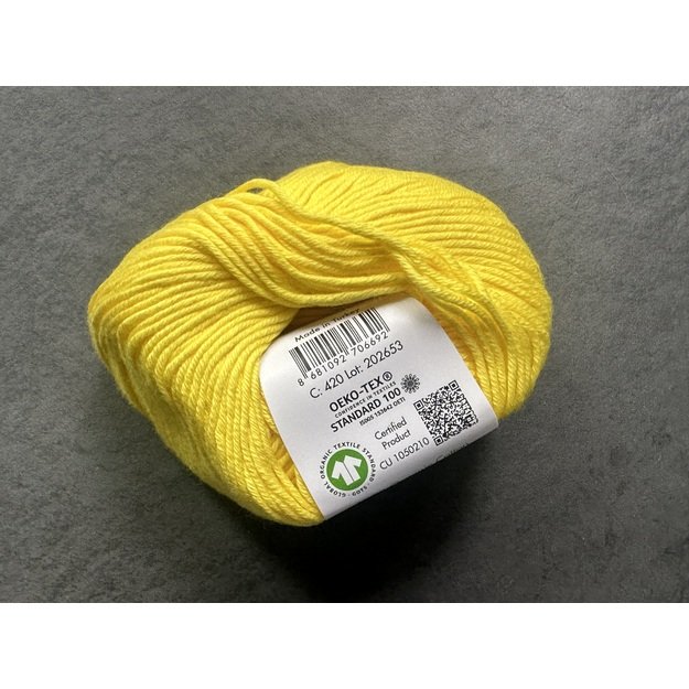 ORGANIC BABY COTTON Gazzal- 100% organic cotton, 50gr/ 115m, Nr 420 1