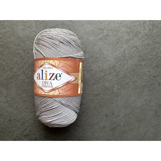 DIVA STRETCH Alize- 92% Microfiber Acrylic , 8% Pbt Elastic 100 gr/ 400m. Nr 253