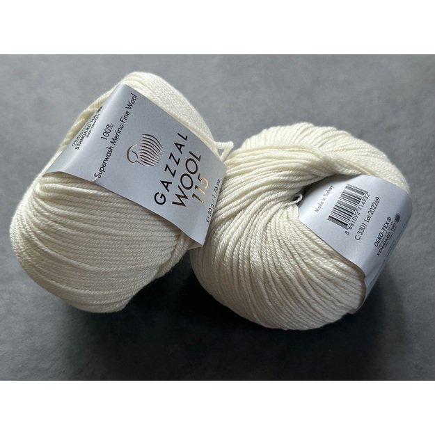 WOOL 115 Gazzal- 100% superwash merino fine wool, 50gr/ 115m, Nr. 3301