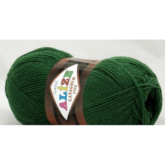 LANAGOLD FINE Alize- 51% acrylic, 49% wool, 100gr/ 390m, Nr 118