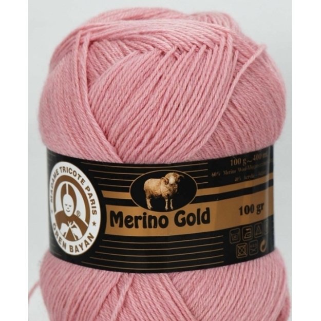 MERINO GOLD MT- 49% Wool, 51% acrylic, 100gr/ 400m, Nr 001