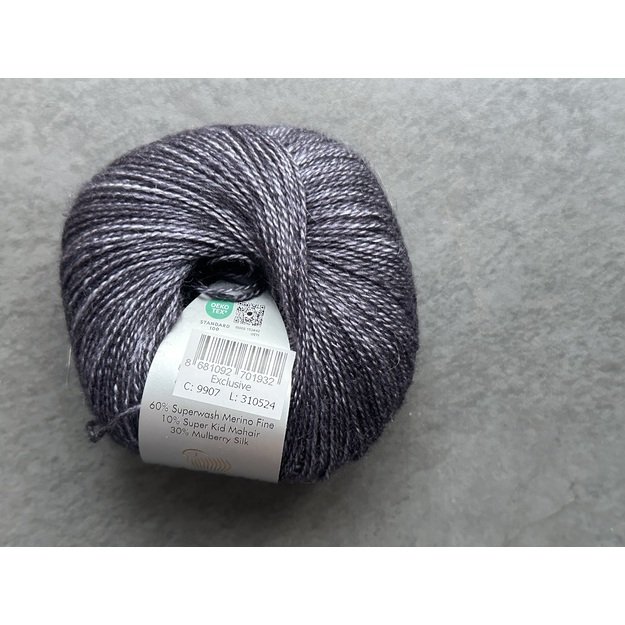 EXCLUSIVE Gazzal- 60% superwash merino fine, 10% super kid mohair, 30% mulberry silk, 25gr/ 200m, Nr 9907