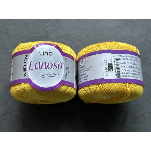 LINO Lanoso- 50% Keten/ linen, 50% viscose, 50gr/ 175m, Nr 913