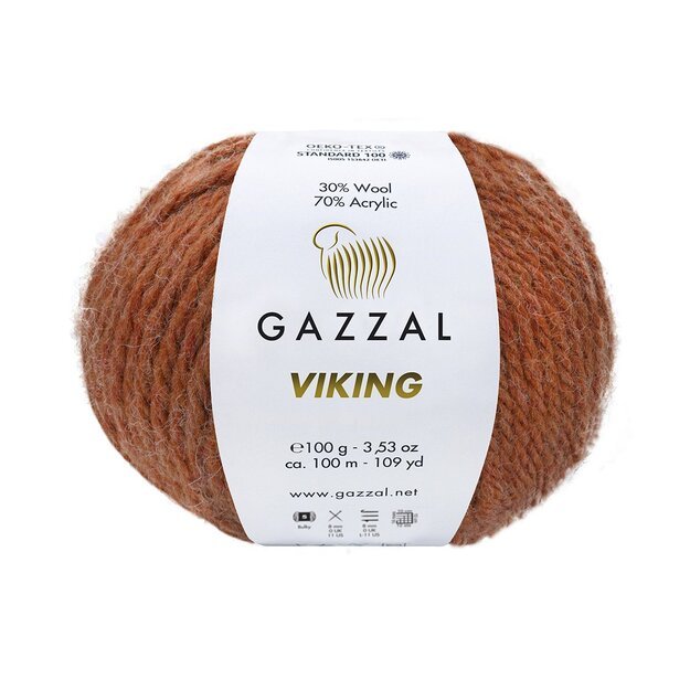 VIKING Gazzal - 70% Acrylic, 30% Wool, 100gr/ 100m, Nr 4020