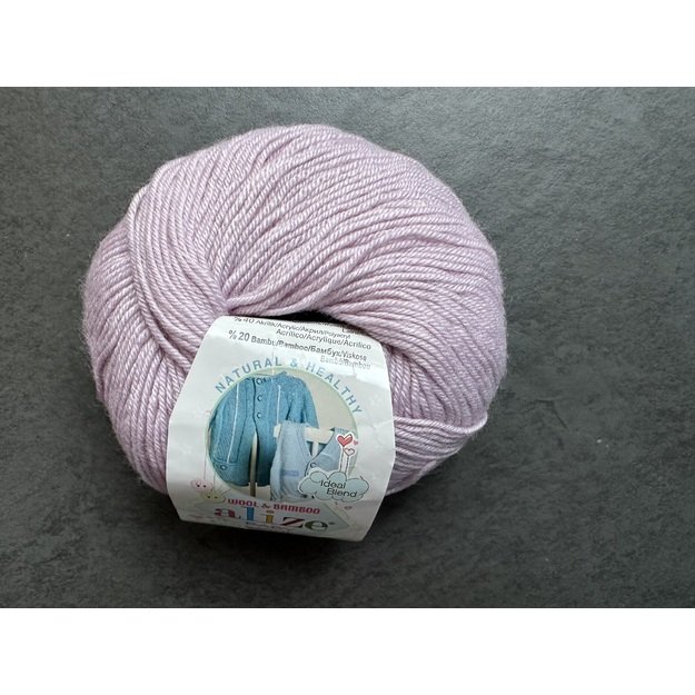 BABY WOOL Alize- 40% Wool, 40% Acrylic, 20% Bamboo, 50gr/ 175m, Nr 275