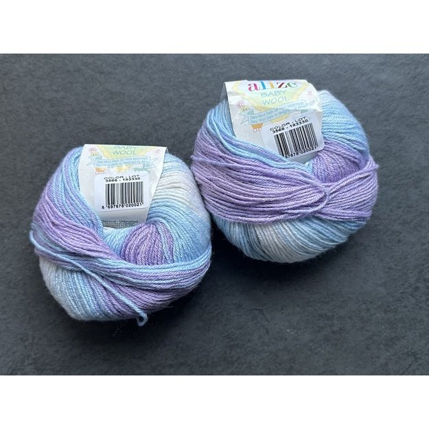 BABY WOOL Alize- 40% Wool, 40% Acrylic, 20% Bamboo, 50gr/ 175m, Nr 3566