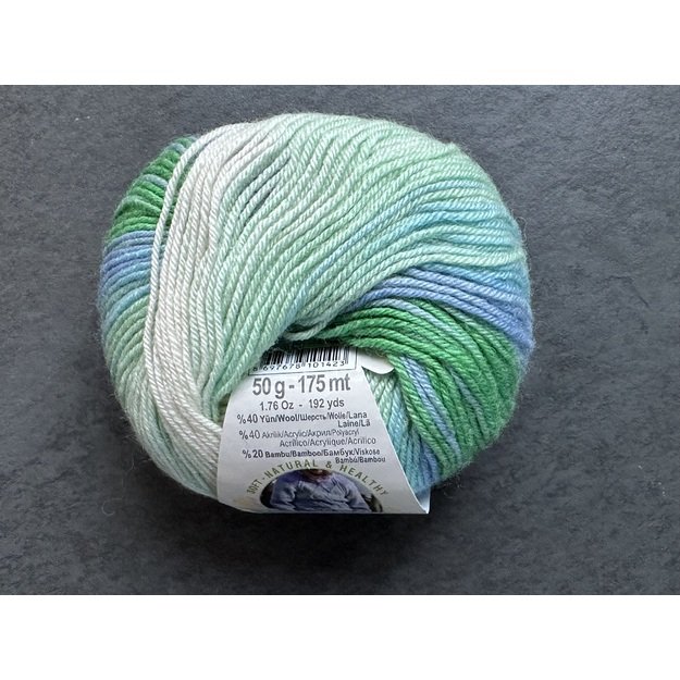 BABY WOOL Alize- 40% Wool, 40% Acrylic, 20% Bamboo, 50gr/ 175m, Nr 4389