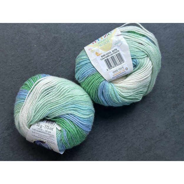 BABY WOOL Alize- 40% Wool, 40% Acrylic, 20% Bamboo, 50gr/ 175m, Nr 4389