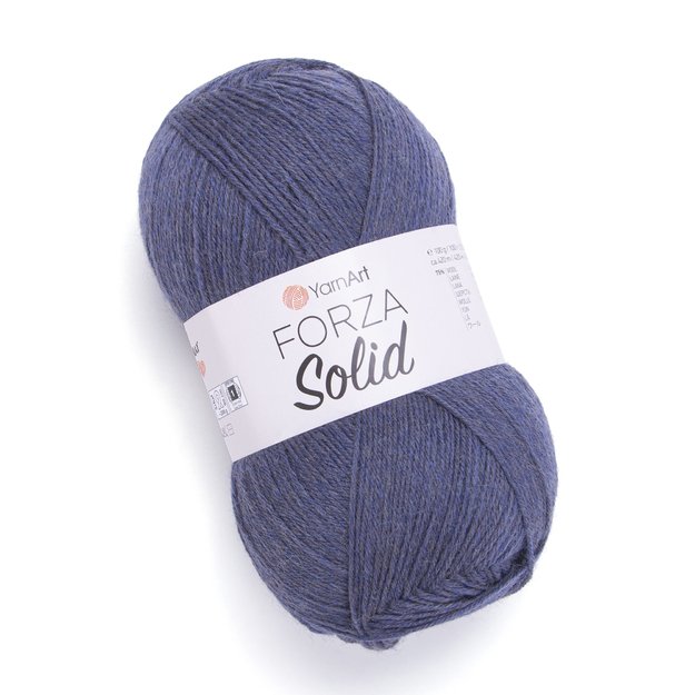 FORZA SOLID- 75% wool, 25% polyamide, 100gr/ 420m, Nr 4615