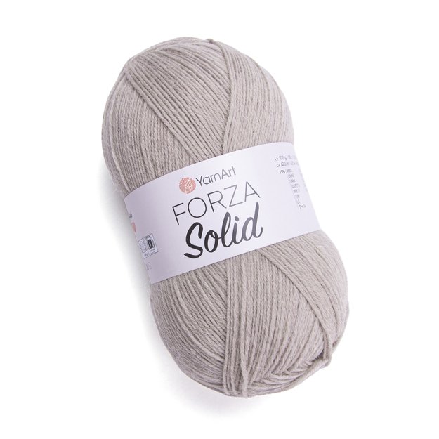 FORZA SOLID- 75% wool, 25% polyamide, 100gr/ 420m, Nr 4605