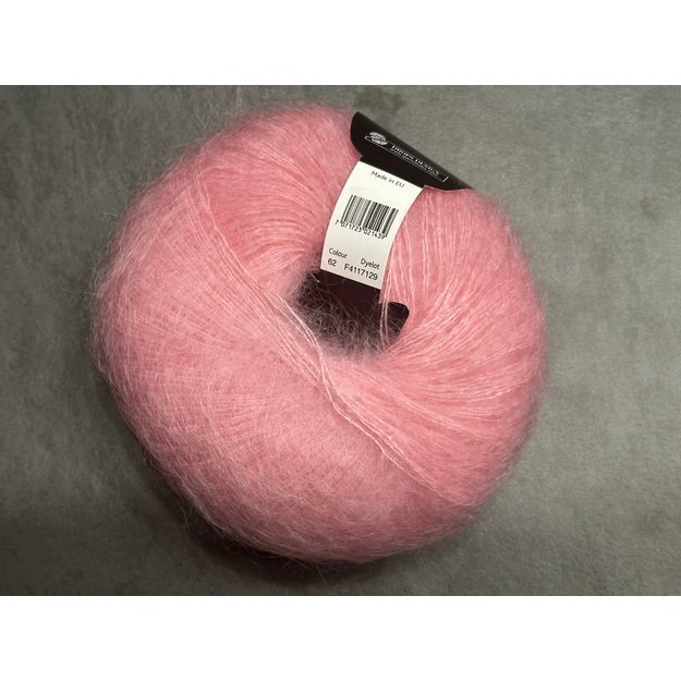 KID SILK Drops- 75% Moheris, 25% Šilkas,  25 g / apie 210 metrų, Nr 62