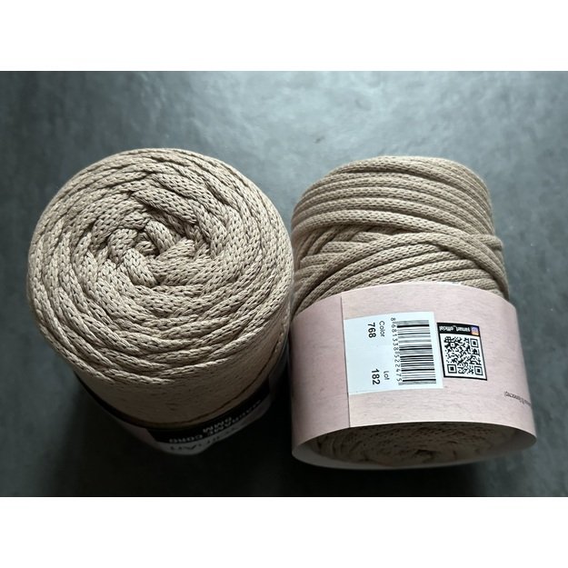 MACRAME Cord 5mm- 60% Cotton, 40% Viscose&Polyester, 500 gr/ 85 m, Nr 768