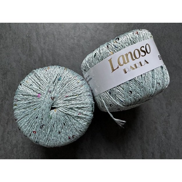 PARLA Lanoso - 75 % Glitter Yarn, 25% Payette Sim , 217 m / 25 Gr, Nr 1900