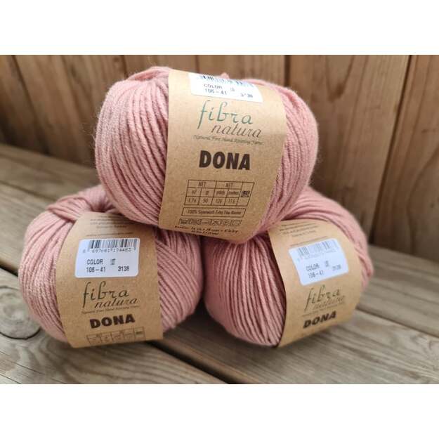 DONA Fibra Natura- 100% Superwash Extra fine merino, 50gr/ 115m, Nr 106-41