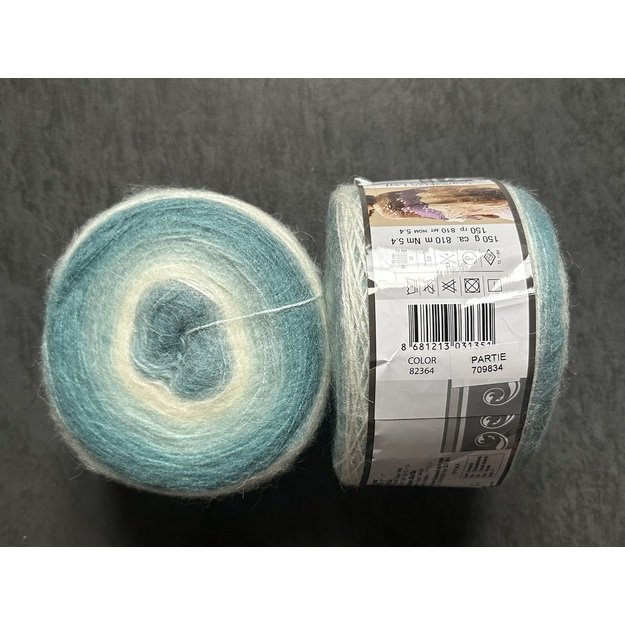 ANGORA LUKS Color Nako- 5% moher, 15% wool, 80% premium akrilik, 150 gr/ 810m, Nr 82364