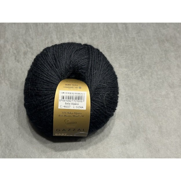 BABY ALPACA Gazzal- 45% Superwash Merino fine, 55% Baby alpaca, 50gr/ 160, Nr 46037