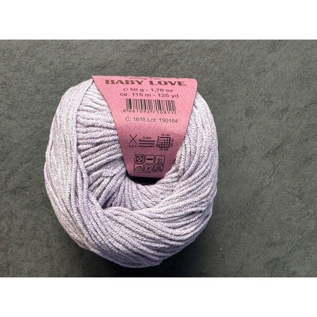 BABY LOVE Gazzal  45% Acrylic,  55% Modal, 50gr/ 115m, Nr 1616
