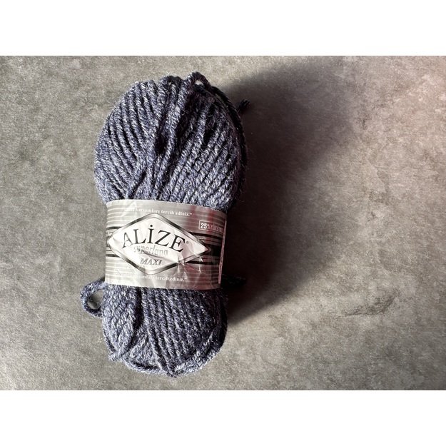 SUPERLANA MAXI Alize- 25% Wool , 75% Acrylic- 100 gr / 100 m, Nr 805