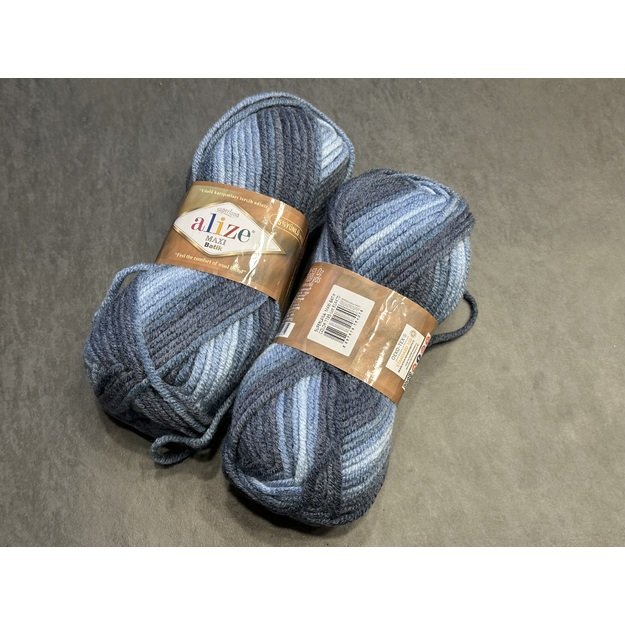 SUPERLANA MAXI BATIK Alize- 25% Wool , 75% Acrylic- 100 gr / 100 m, Nr 7785