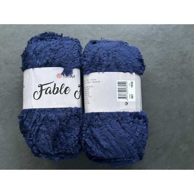 FABLE FUR Yarn Art - 100% micro polyester, 100 gr/ 100 m, Nr 987 1