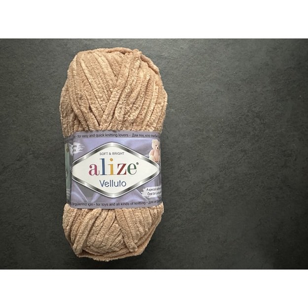 VELLUTO- 100% Micropolyester (mikro poliesteris), 100gr/  68m, Nr 429