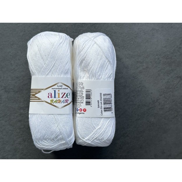 BAHAR Alize- 100% Cotton Mercerized (merserizuota medvilnė), 100gr/ 260m, Nr 55 2