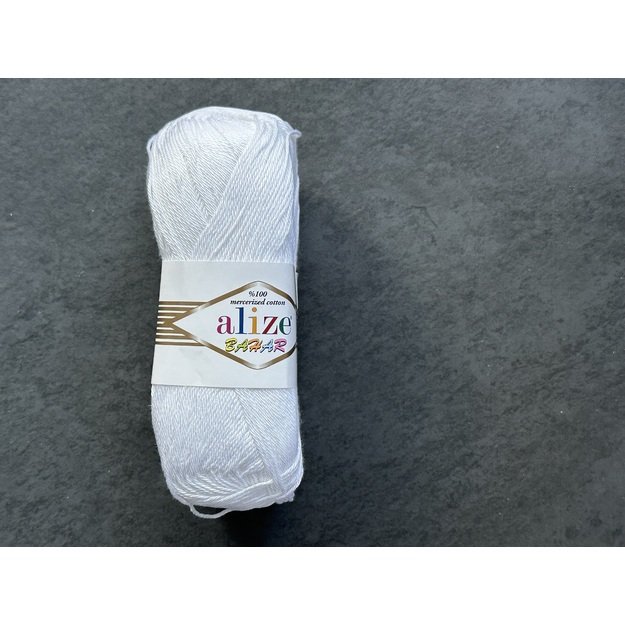 BAHAR Alize- 100% Cotton Mercerized (merserizuota medvilnė), 100gr/ 260m, Nr 55 1