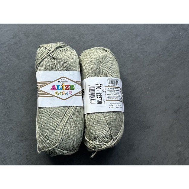 BAHAR Alize- 100% Cotton Mercerized (merserizuota medvilnė), 100gr/ 260m, Nr 270 1