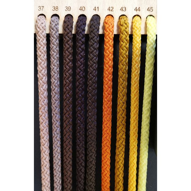 Cord, knitted, polyester, with filling, 5.5-6.0 mm - No. 39