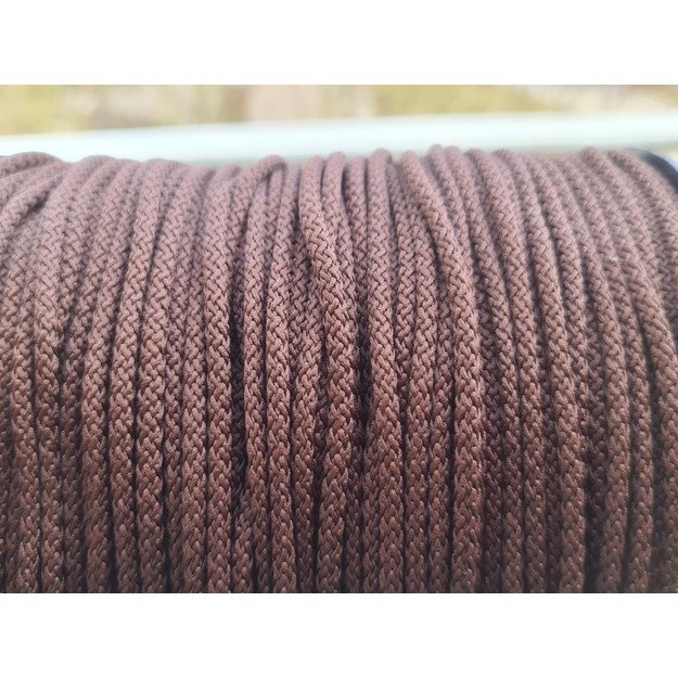 Cord, knitted, polyester, with filling, 5.5-6.0 mm - No. 39 5