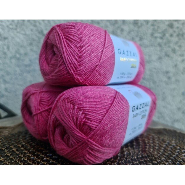 BABY COTTON 205 Gazzal- 50% cotton, 50% acrylic, 50 gr/ 205m, Nr 509