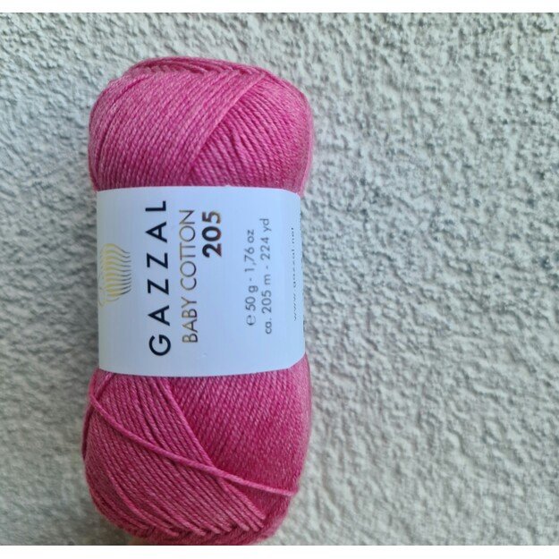 BABY COTTON 205 Gazzal- 50% cotton, 50% acrylic, 50 gr/ 205m, Nr 509