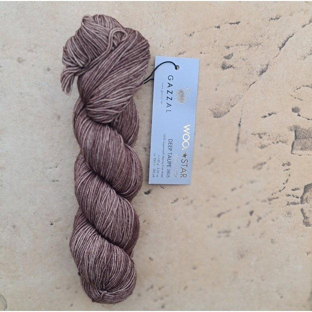 WOOL STAR Gazzal- 100% Superwash Merino Fine Wool, 100 gr/ 350m, Nr 3805