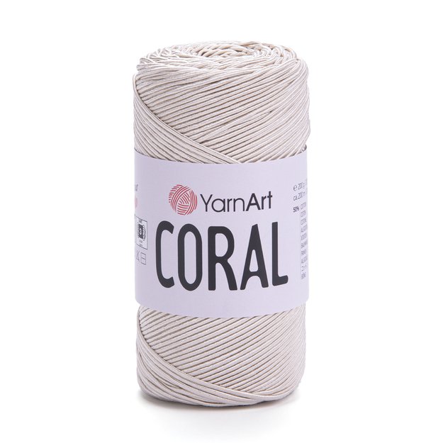 CORAL YarnArt- 50% cotton, 50% polyester, 200gr/ 200m, Nr 1917