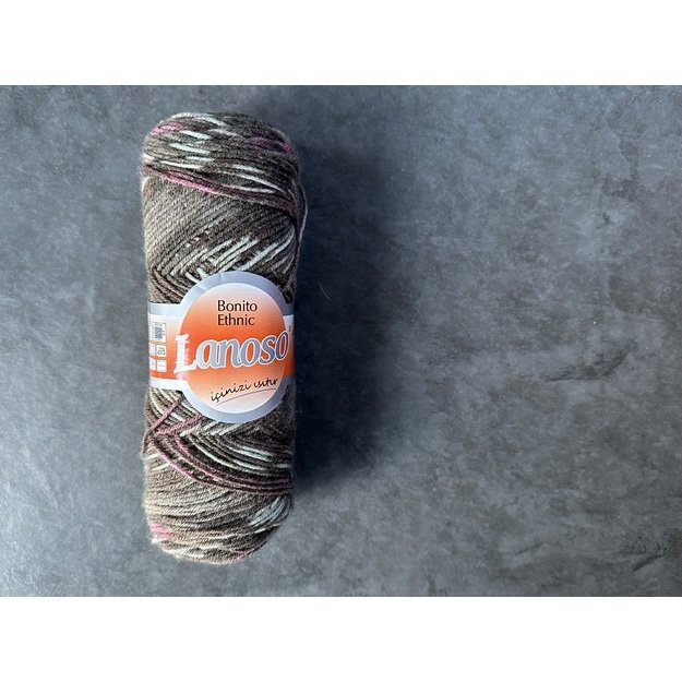 BONITO ETHNIC lanoso- 49% wool, 51% acrylic, 100gr/ 300m, Nr 1206
