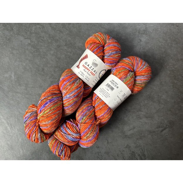 HAPPY FEET Gazzal- 75% Superwash Merino Wool, 25% Polyamide, 100gr/ 330m, Nr 3248