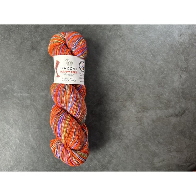 HAPPY FEET Gazzal- 75% Superwash Merino Wool, 25% Polyamide, 100gr/ 330m, Nr 3248