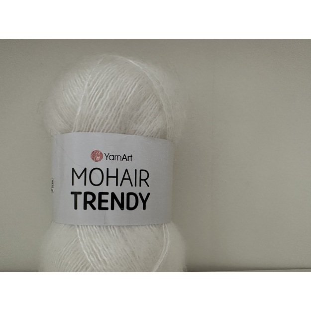 MOHAIR TRENDY YarnArt- 50% mohair, 50% acrylic, 100gr/ 220m, Nr 101
