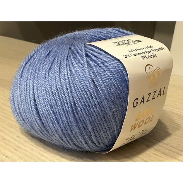 BABY WOOL Gazzal- 40% acrylic, 20% cashmere PA, 40% lana merino, 50gr/ 175m, Nr 813