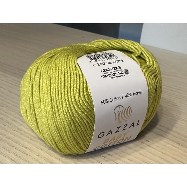 BABY COTTON Gazzal- 60% cotton, 40% acrylic, 50gr/ 165m, Nr 3457