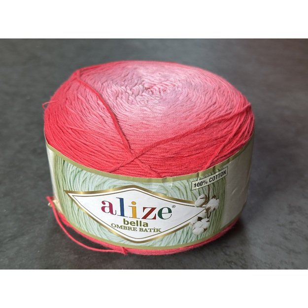 BELLA OMBRE BATIK Alize- 100% cotton, 250gr/ 900m, Nr 7404