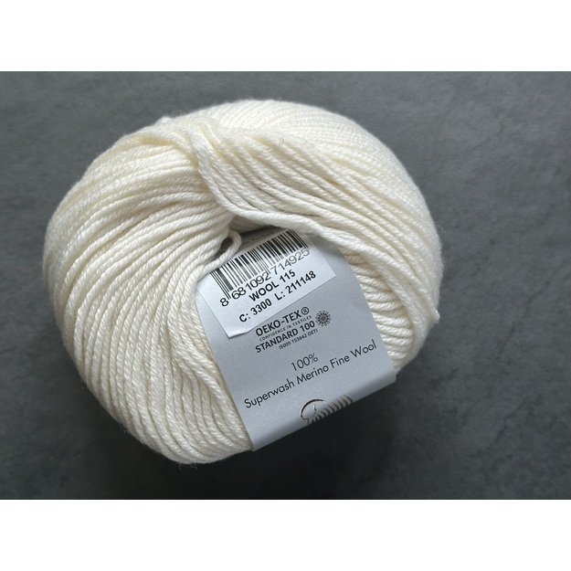 WOOL 115 Gazzal- 100% superwash merino fine wool, 50gr/ 115m, Nr. 3300