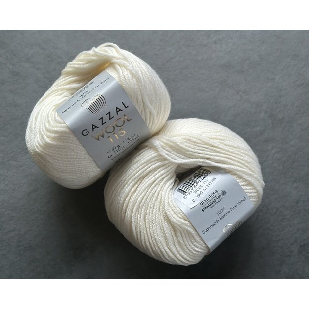 WOOL 115 Gazzal- 100% superwash merino fine wool, 50gr/ 115m, Nr. 3300