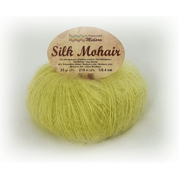 SILK MOHAIR- 72% Kid Mohair, 28% Mulberry Silk, 25gr/ 210m, Nr S-440
