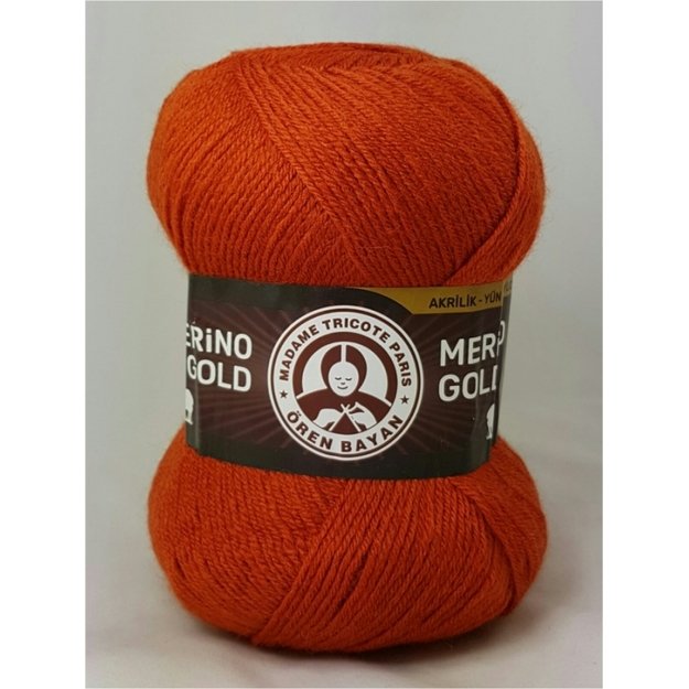 MERINO GOLD MT- 49% Wool, 51% acrylic, 100gr/ 400m, Nr 107