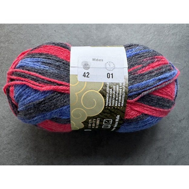 SOFT MERINO PRINT- 100% merino wool, 100gr/ 300m, Nr 42