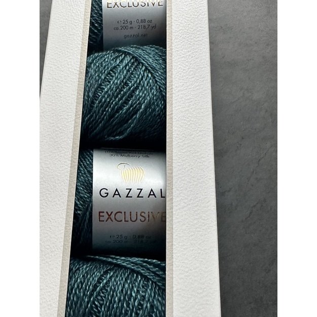 EXCLUSIVE Gazzal- 60% superwash merino fine, 10% super kid mohair, 30% mulberry silk, 25gr/ 200m, Nr 9902